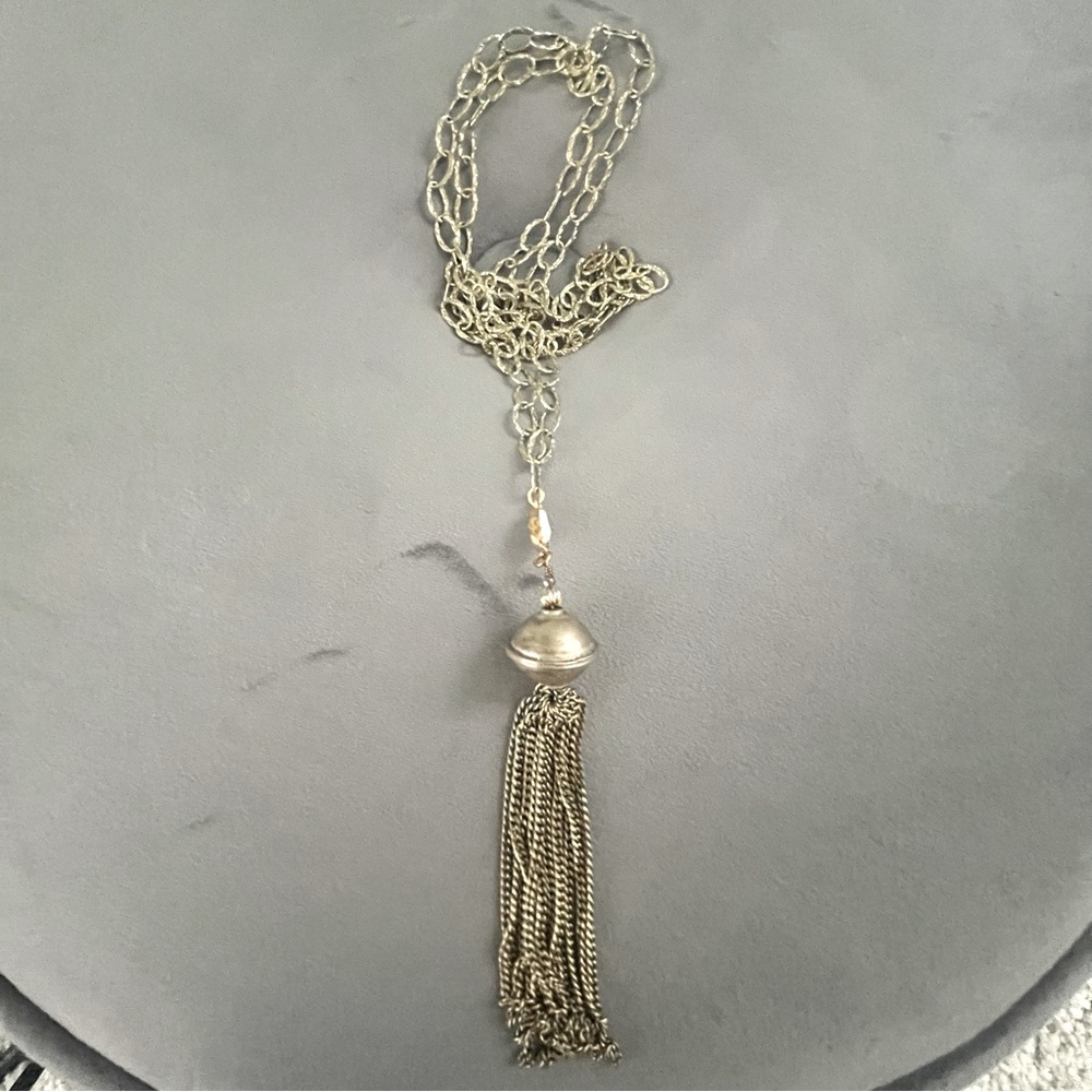 Goodman Spaulding long chain necklace
